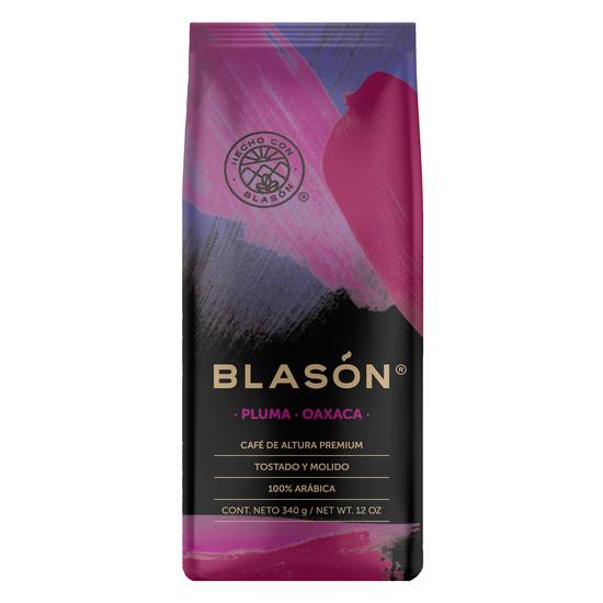 Blasón café molido pluma oaxaca (bolsa 340 g)