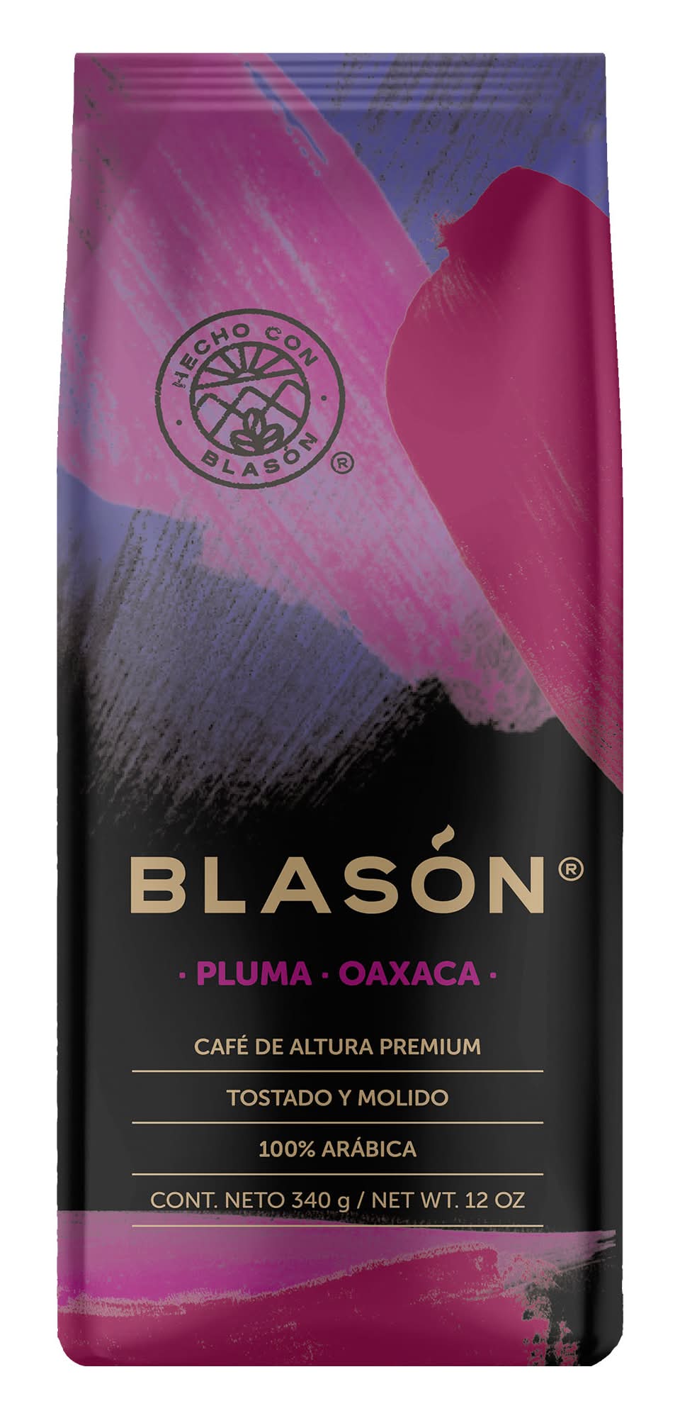 Blasón · Café tostado y molido pluma oaxaca 100% arábica, floral-miel (340 g)