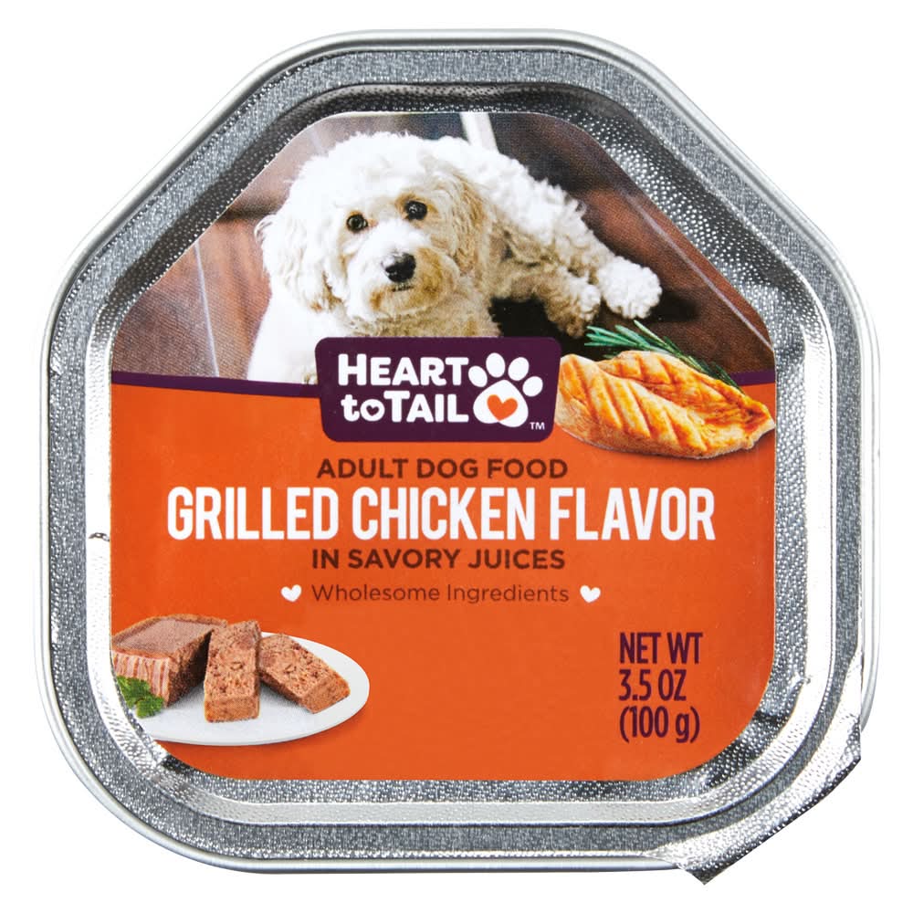 Heart to Tail Grilled Chicken Dog Entree, Adult (3.5 oz)