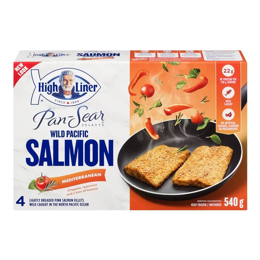 High Liner Pan Sear Selects Wild Pacific Mediterranean Salmon (540 g, 4 ct)