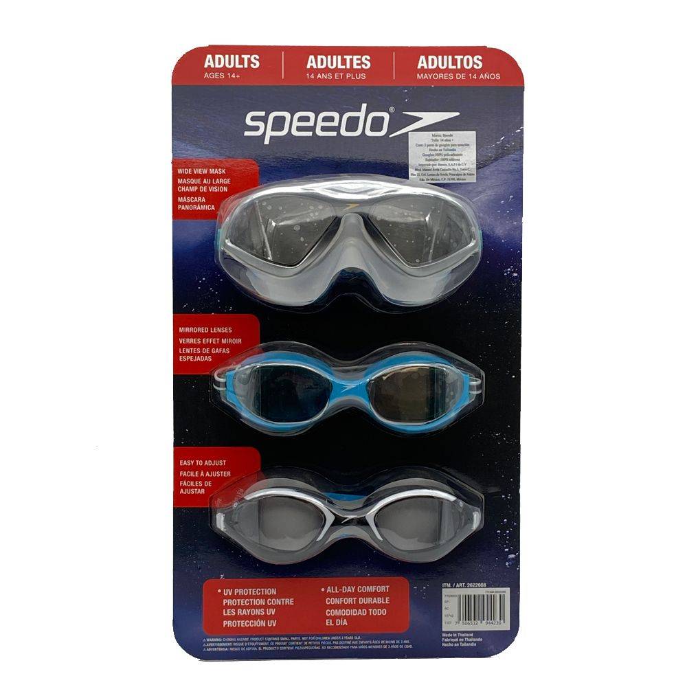 Speedo gafas para nadar adulto (3 un)