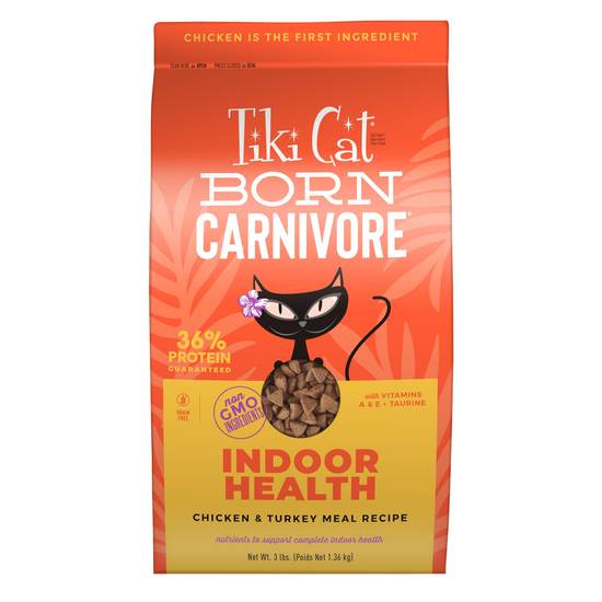 Tiki Cat Born Carnivore Indoor Cat Food ( chicken-turkey)