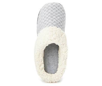 Women's Sweater Knit Clog Slippers, Medium, Gray