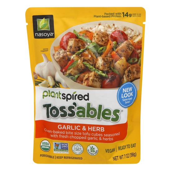 Nasoya Toss'ables Garlic & Herb Tofu Cubes