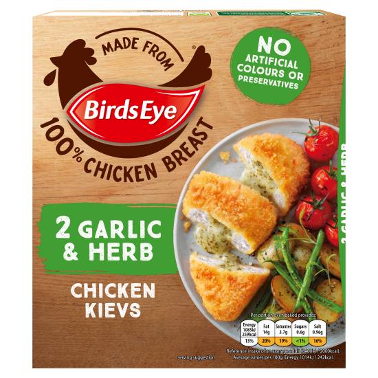 Birds Eye Garlic & Herb Chicken Kievs (204g)