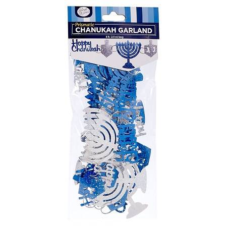 Rite Lite Chanukah Garland Blue/Silver - 1.0 ea