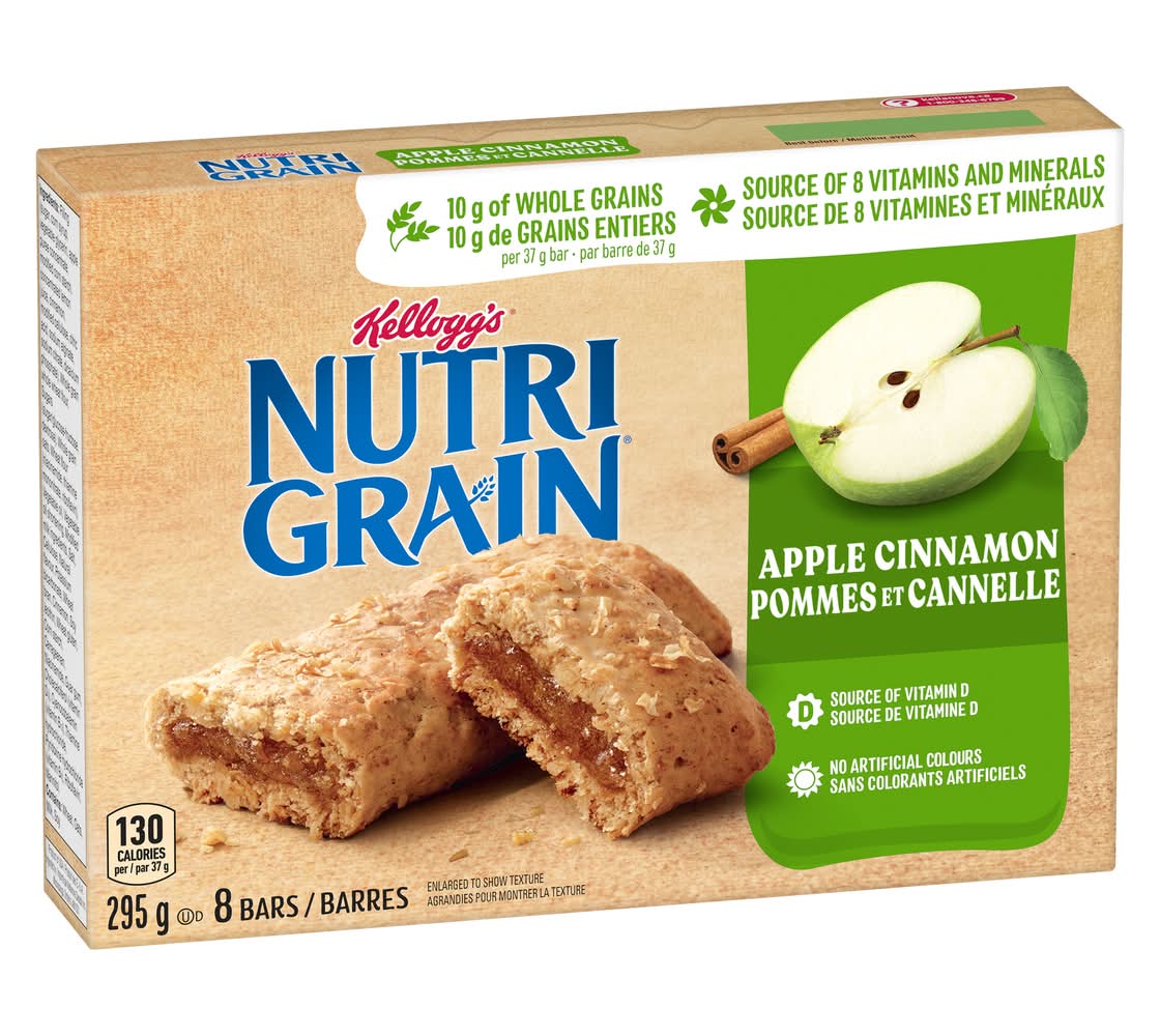 Nutri-Grain Cereal Bars, Apple Cinnamon (295 g, 8 ct)