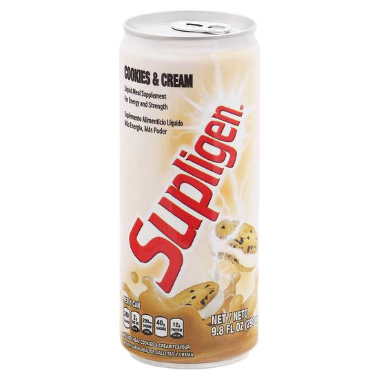 Supligen Cookies & Cream Liquid Meal Supplement (9.8 fl oz)
