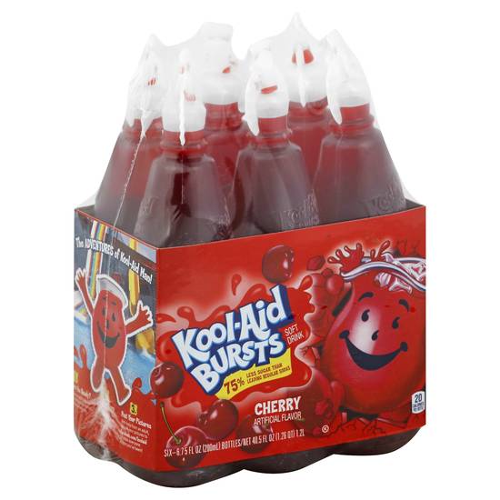 Kool-Aid Bursts Cherry Soft Drink (6 ct, 6.75 fl oz)