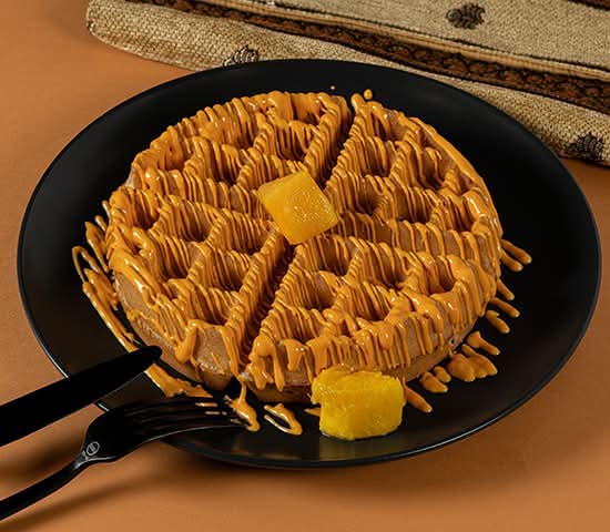 Mango waffle