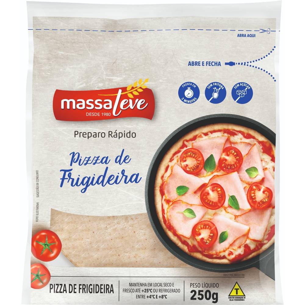 Massa leve massa para pizza de frigideira (250g)
