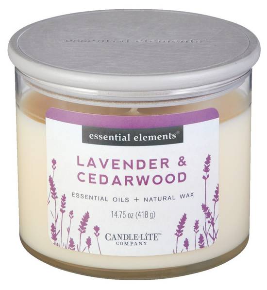 Essential Elements Lavendar & Cedarwood Candle (1 unit)