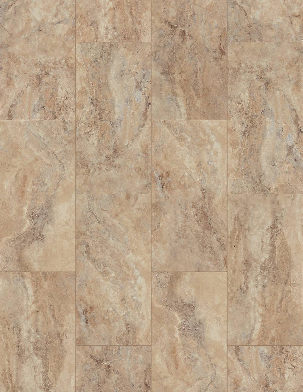 SMARTCORE Ultra Tivoli Travertine Brown 12-mil Waterproof Interlocking Luxury Vinyl Plank Flooring (15.71-sq ft/ Carton) | 50SLVF1202