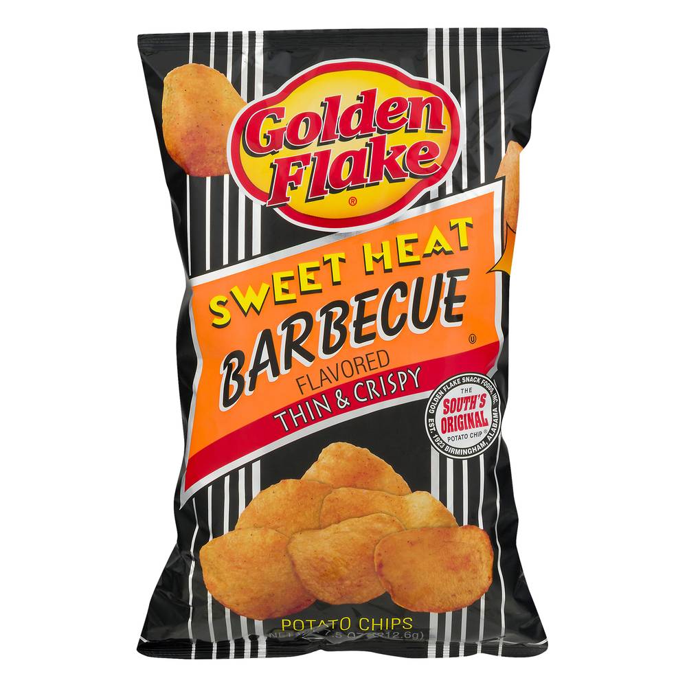 Golden Flake Sweet Heat Barbecue Flavored Potato Chips (8 oz)