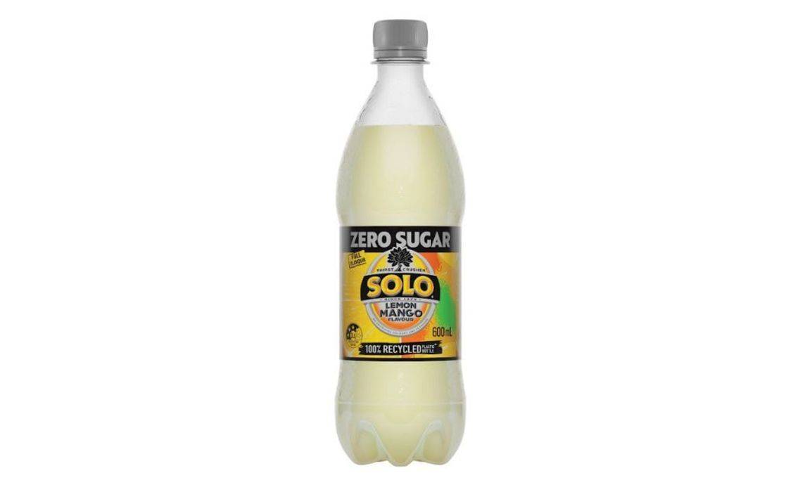 Solo Lemon Mango Zero Sugar 600mL