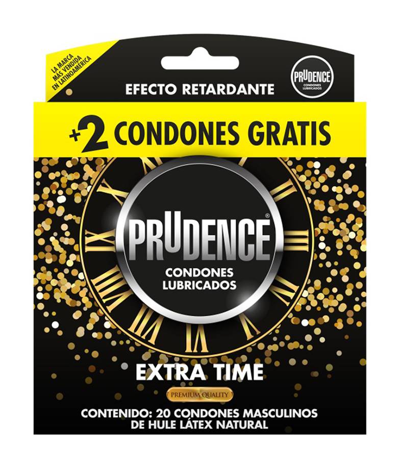 Prudence · Condones extra time (22 un)