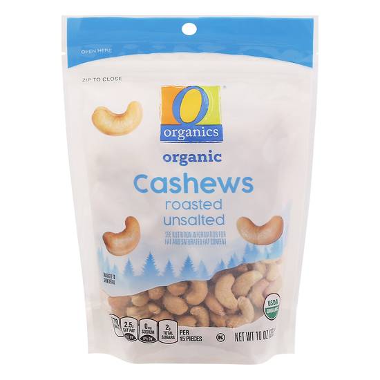 O Organics Roasted Cashews Unsalted (10 oz)