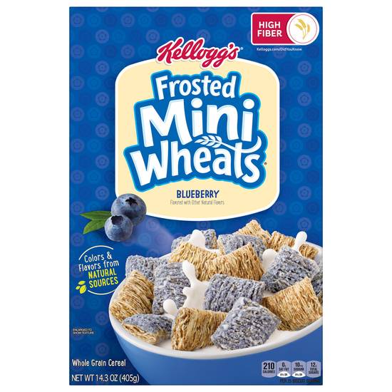 Kellogg's Frosted Blueberry High Fiber Mini Wheats (14.3 oz)