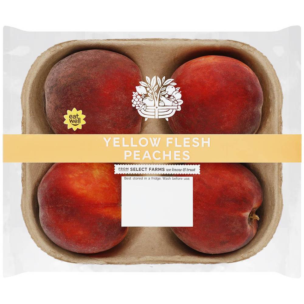 M&S Perfectly Ripe Yellow Peaches (4 per pack)
