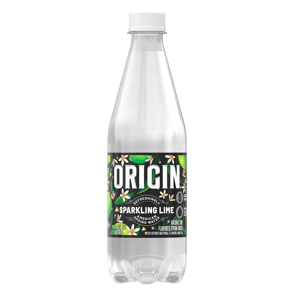 Origin Sparkling Lime Water, 16.9 OZ