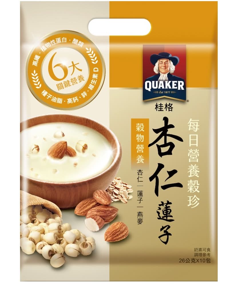 桂格每日營養穀珍-杏仁蓮子26gx10 <260g克 x 1 x 1Bag包>