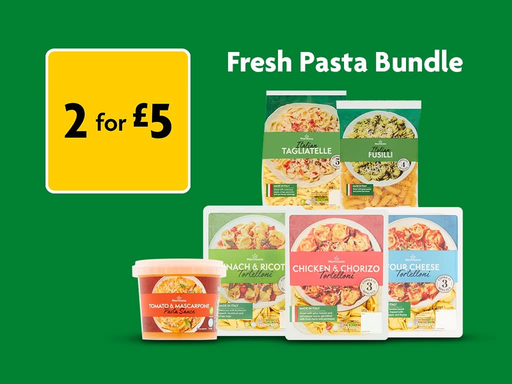 2 for £5 Fresh Pasta