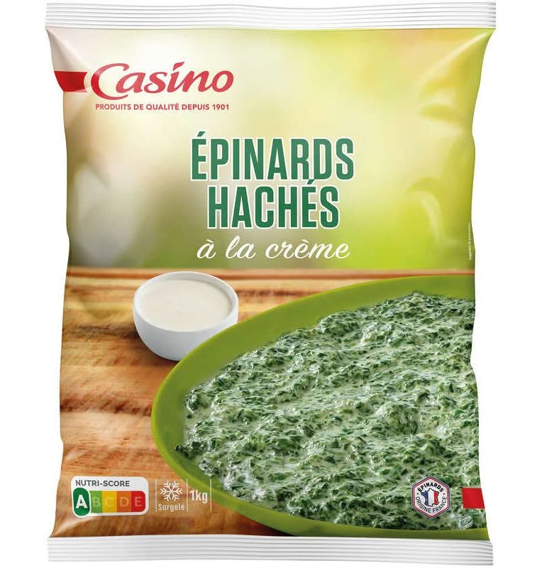 Casino - Épinards hachés à la crème (1kg)