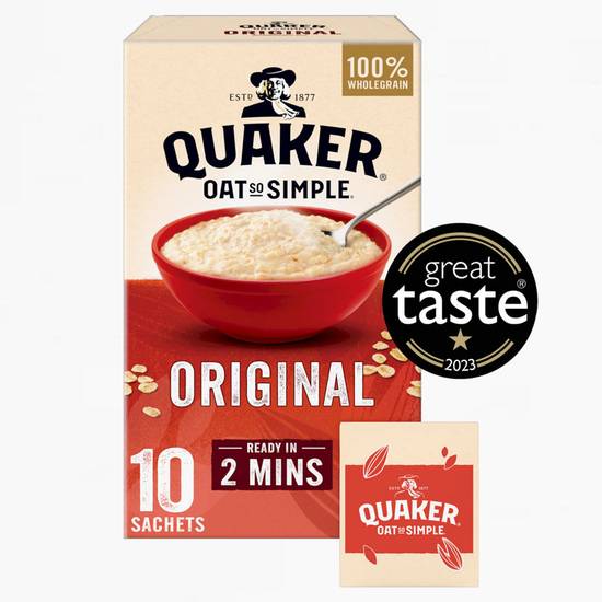 Quaker Oat So Simple Original Porridge Sachets 10pk