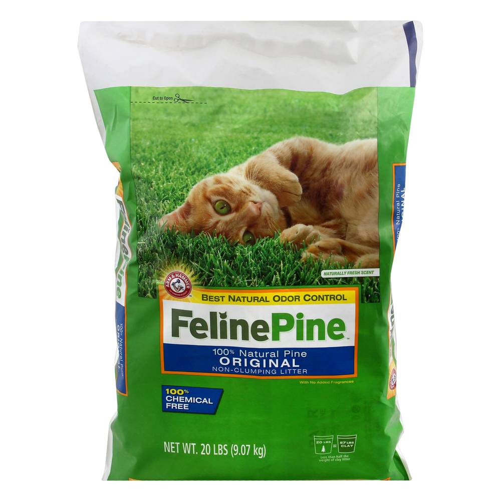 Feline Pine Natural Original Non-Clumping Cat Litter (20 lbs)