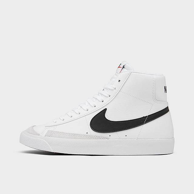 Nike Big Kid's Blazer Mid 77 Casual Shoes, Size 7, White-Black