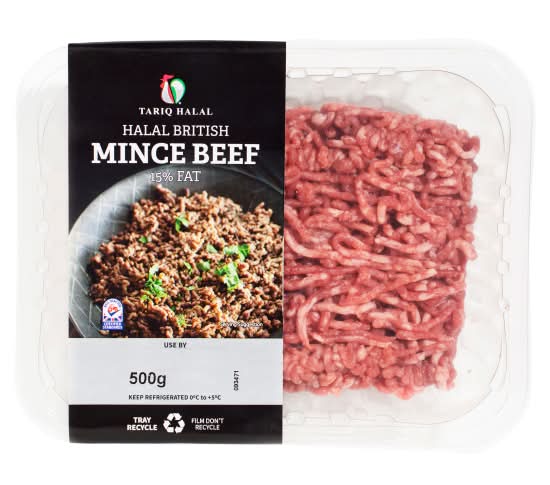 Tariq Halal 15% Fat British Mince Beef (500g)