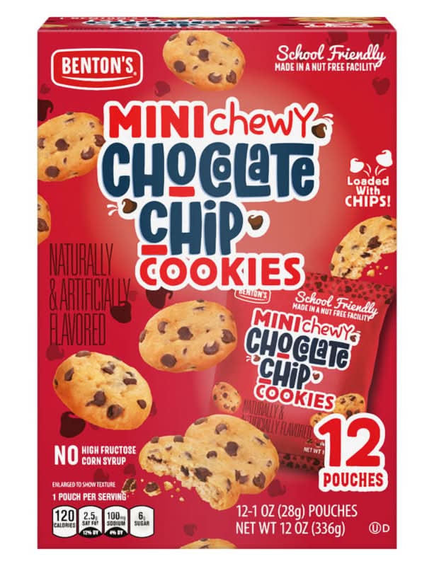 Benton's Mini Chewy Cookies, Chocolate Chip (12 x 1 oz)