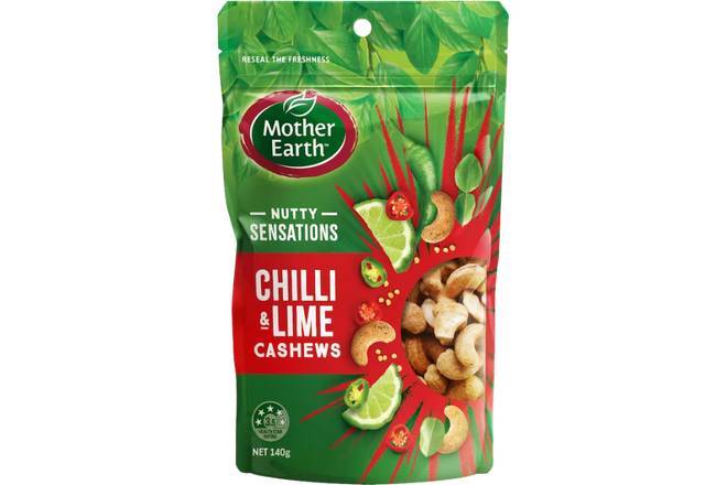 Mother Earth Cashews Chilli & Lime 140g