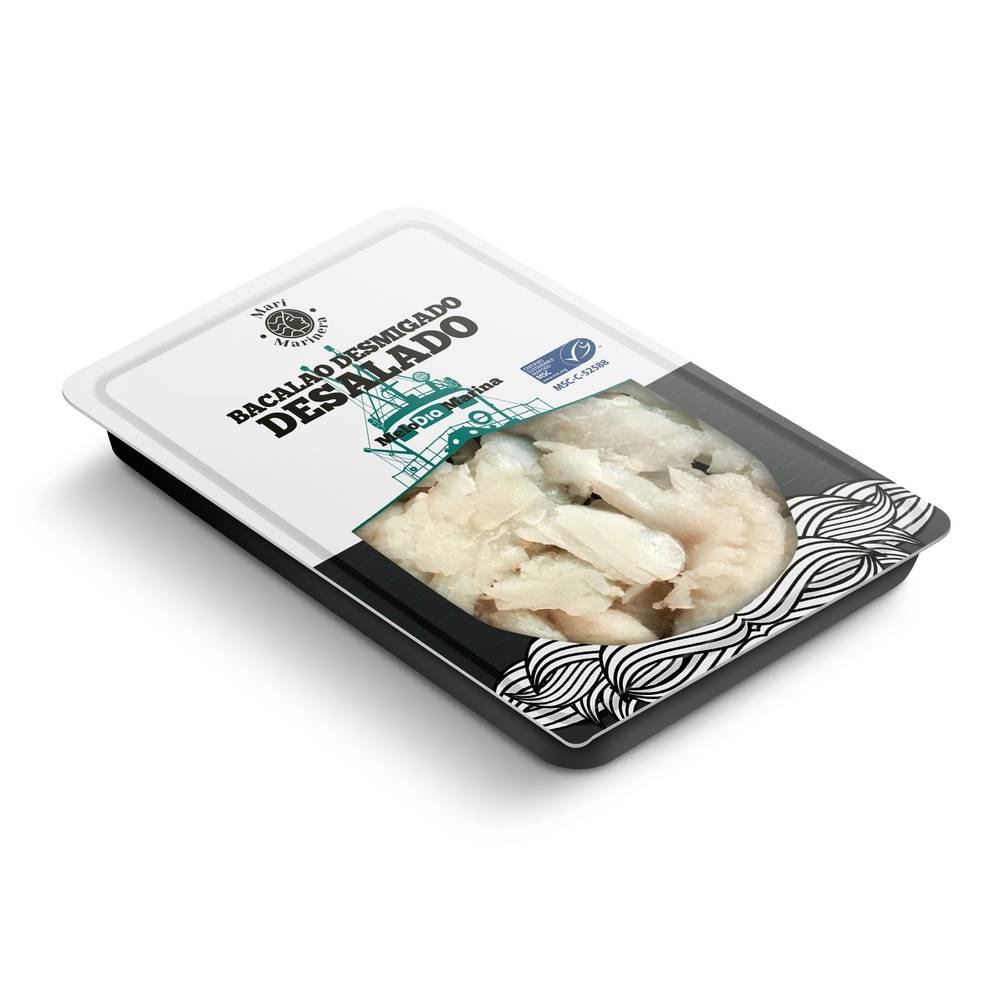 Bacalao Desmigado Desalado Msc Mari Marinera De Dia Bandeja 250 G