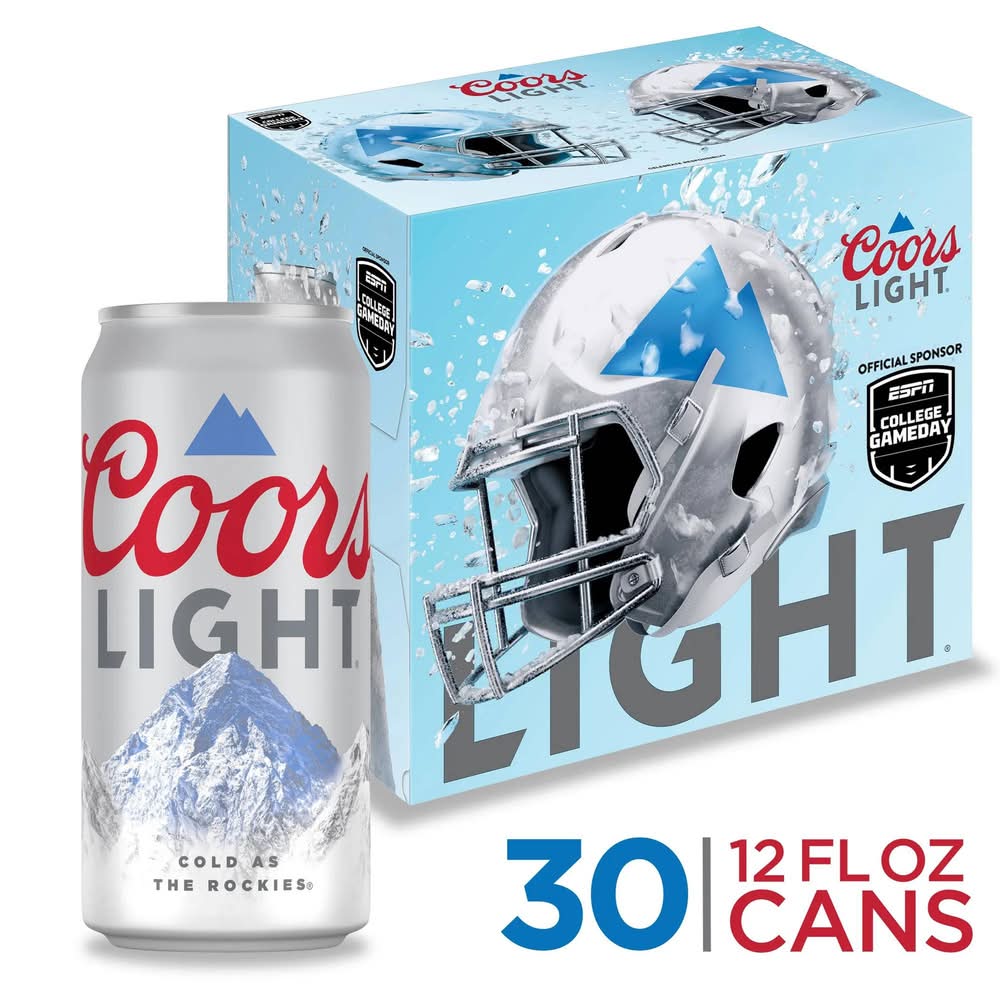 Coors Light American Lager Beer (30 x 12 fl oz)