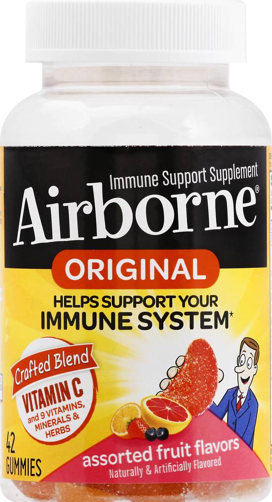 Airborne Assorted Fruit Flavored Immune Support Gummies (42 ct)