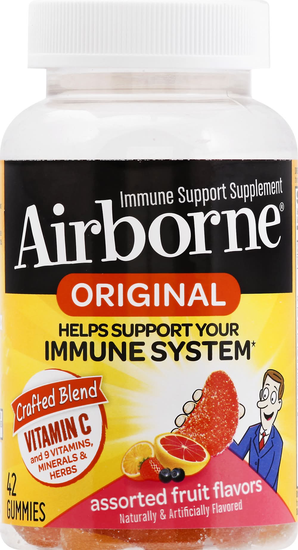 Airborne Immune Support Gummies, Assorted (0.7 lbs, 42 ct)