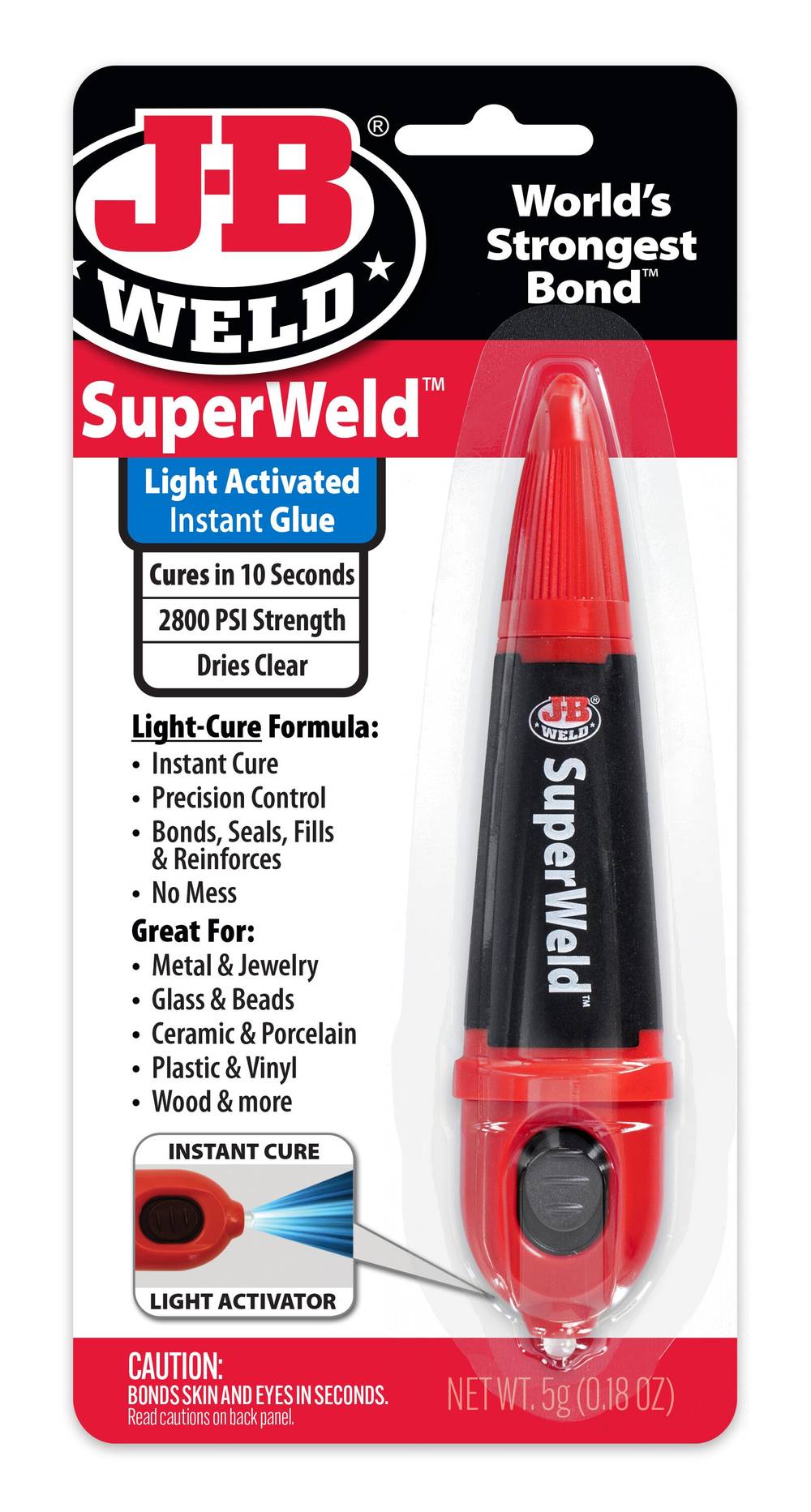 SuperWeld Light Activated Instant Super Glue (0.18 oz)
