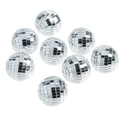 Celebrate It Disco Ball Place Card Holders, 1.5 in, Silver (8 ct)