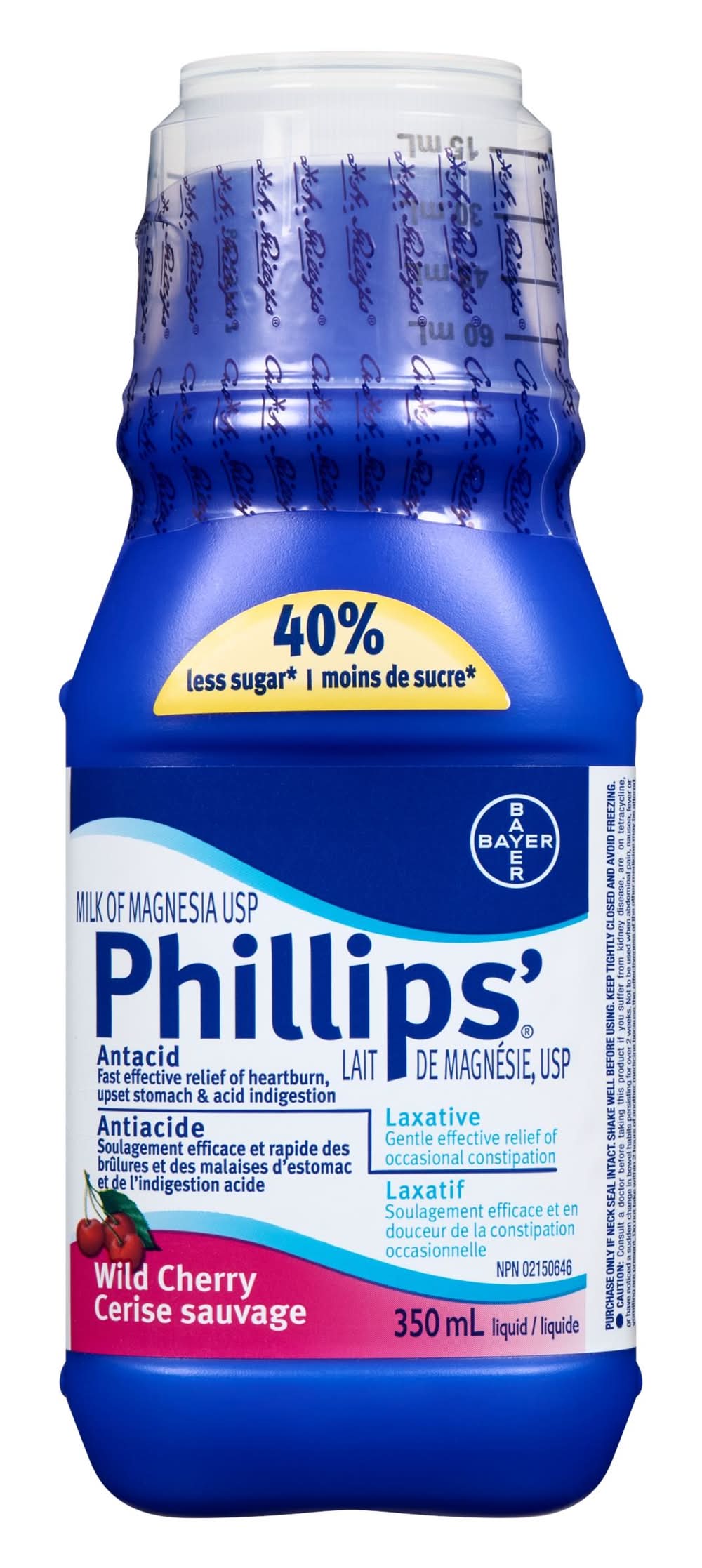 Phillips Wild Cherry Magnesia Antacid & Laxative Milk (350 g)