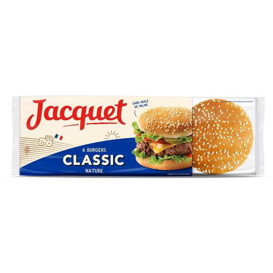 Pain nautre spécial hamburger Jacquet 330g