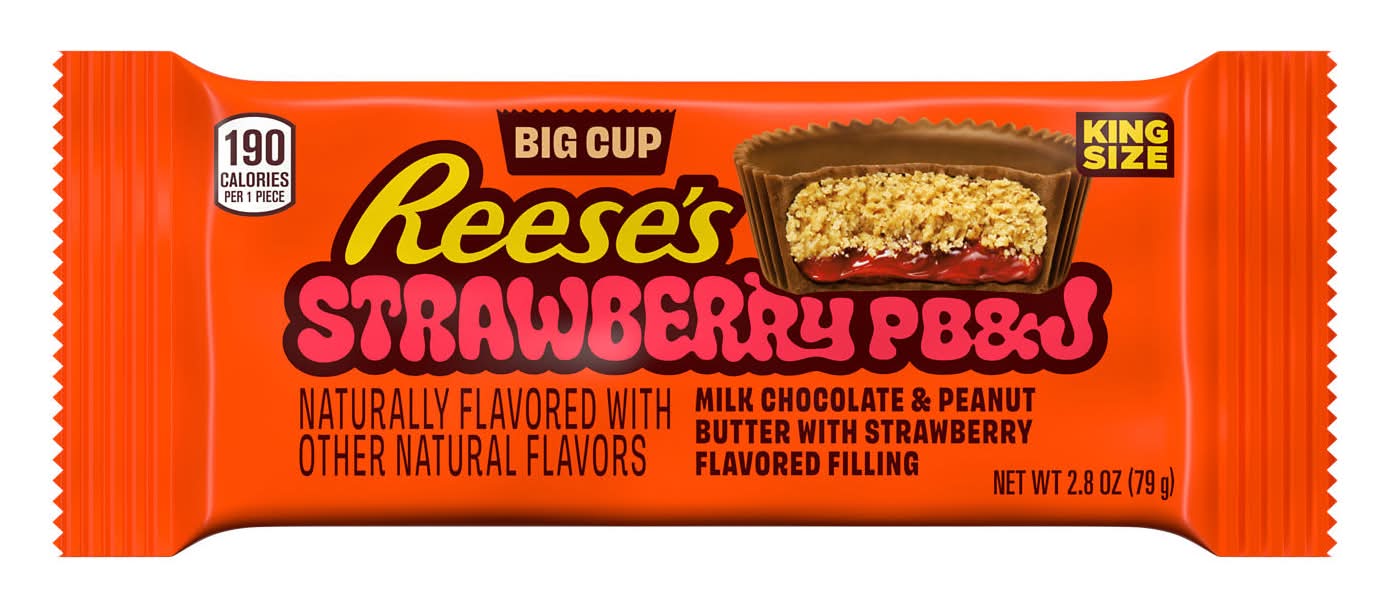 Reese's Milk Chocolate Peanut Butter Cups Candy, Strawberry (2.8 oz)