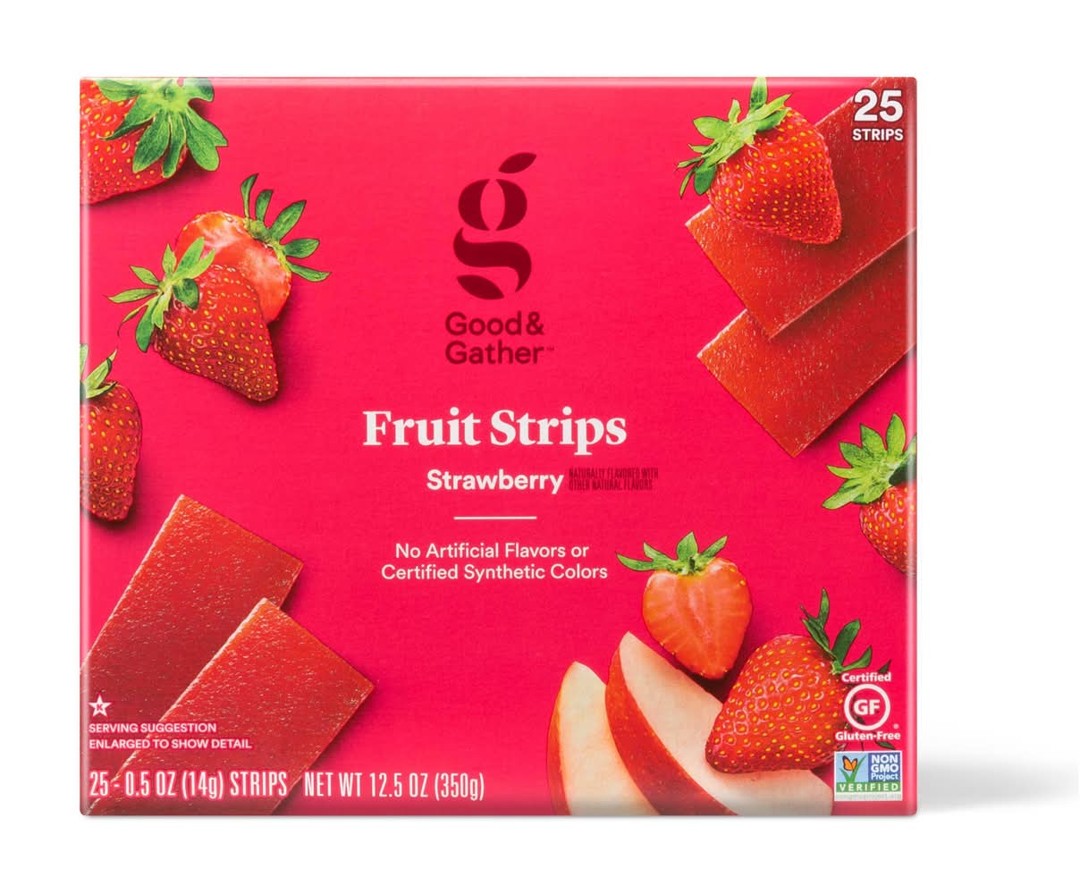 Good & Gather Fruit Strips, Strawberry (12.5 oz, 25 ct)