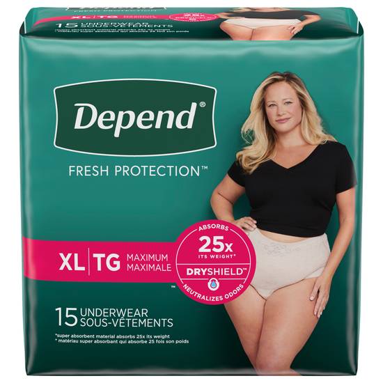 Depend Fit-Flex Extra Large Maximum Underwear (15 ct)