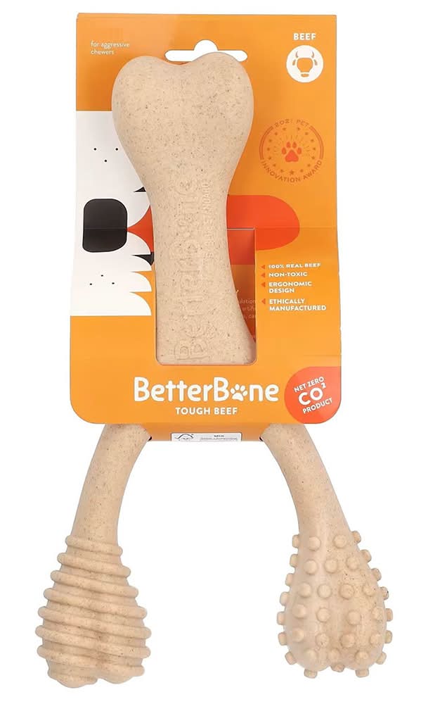 BetterBone Beef Flavor Tough Dog Dental Chew for Aggressive Chewers (Small)