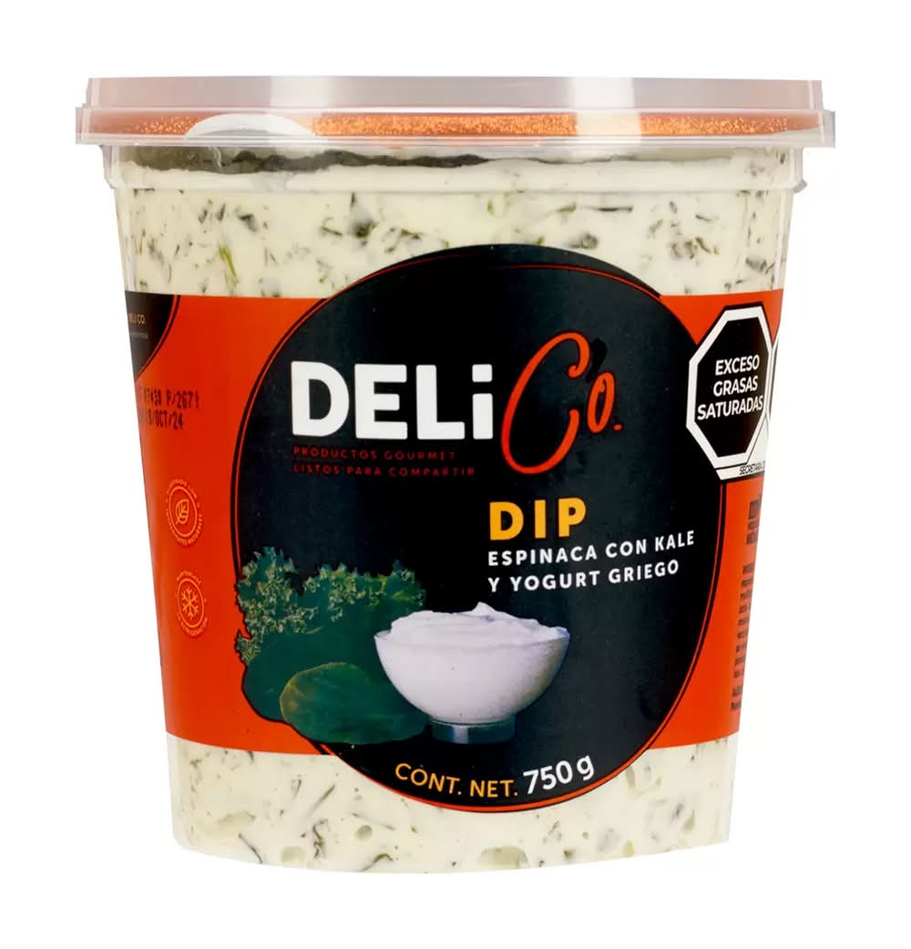 DeliCo · Dip espinaca con kale y yogurt griego (750 g)