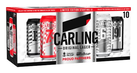 Carling Limited Edition Original Lager Beer (10 x 440ml)