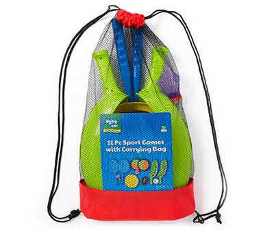 Play Zone Sport Games With Carrying Bag Set (11 ct)