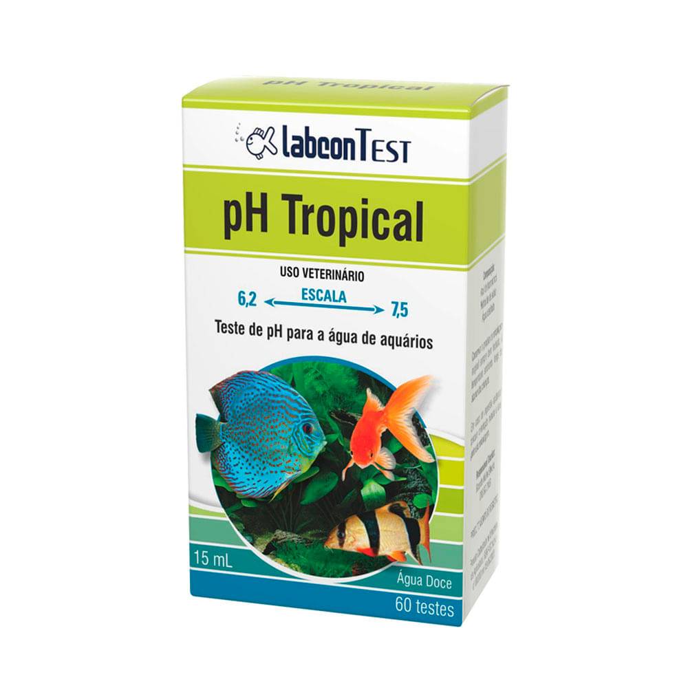 Labcon teste ph tropical para água doce (15ml)