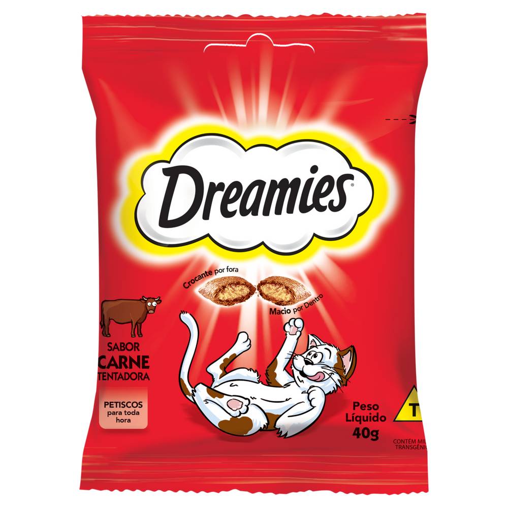 Dreamies petisco para gatos adultos sabor carne (40 g)